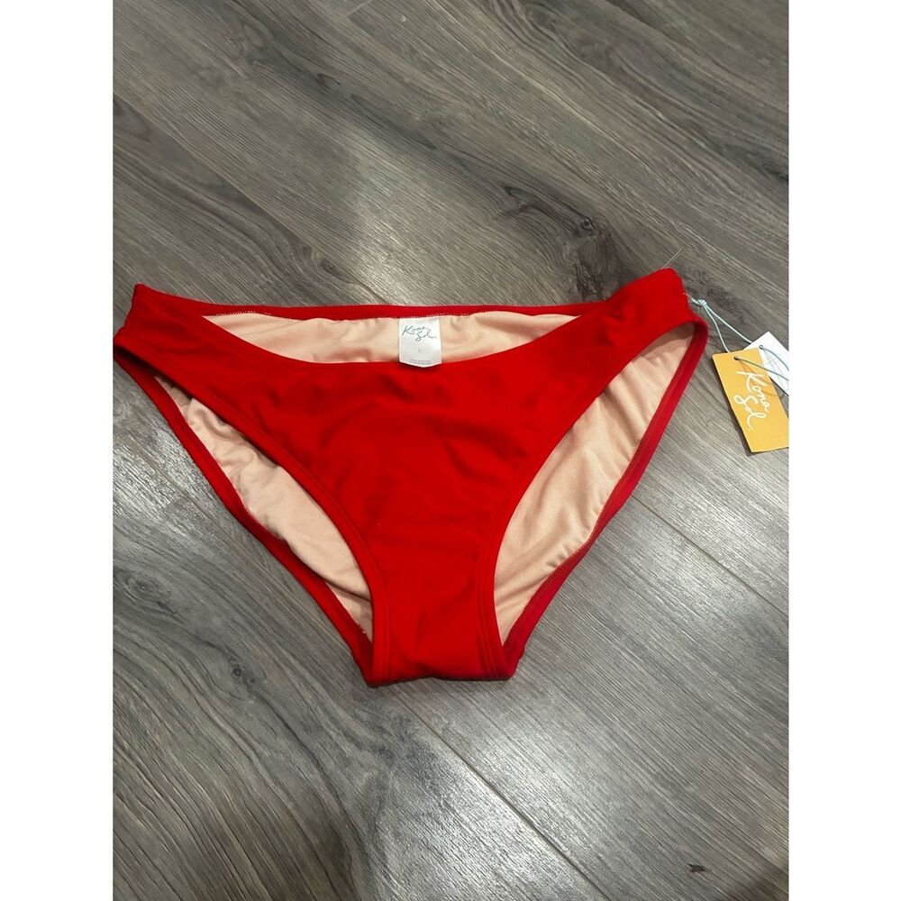 Kona Sol Red Bikini Bottom
